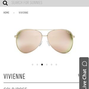 Quay rose gold vivienne sunglasses